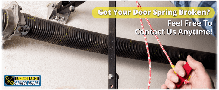 Broken Garage Door Spring Lakewood Ranch FL